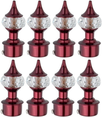 Taimur shah hardware Maroon Curtain Knobs Metal(Pack of 8)