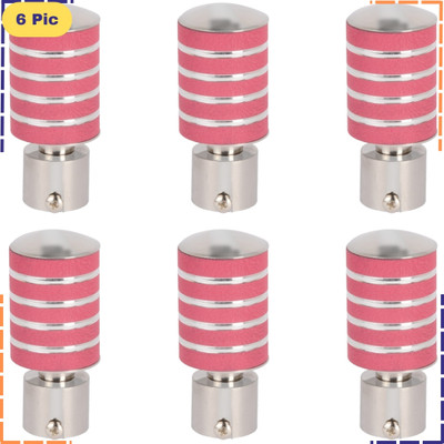 ZAPEX Pink Rod Rail Bracket, Curtain Knobs Metal(Pack of 6)