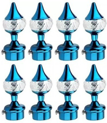 Ebenezer Blue Curtain Knobs Metal(Pack of 8)