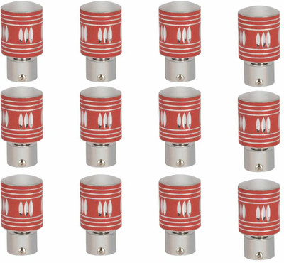 Inkart Red Rod Rail Bracket, Curtain Knobs Metal(Pack of 12)