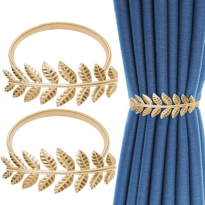 TIED RIBBONS Gold Tieback Hook Metal(Pack of 2)