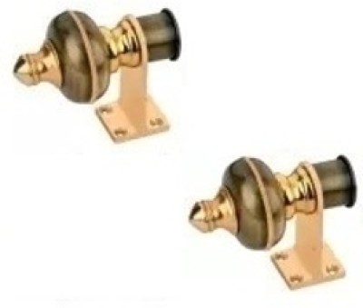 CM CRAFTSMAN Brown, Gold Curtain Knobs Metal(Pack of 2)