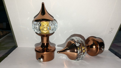 BDSMETALWORKS Gold Rod Rail Bracket Metal