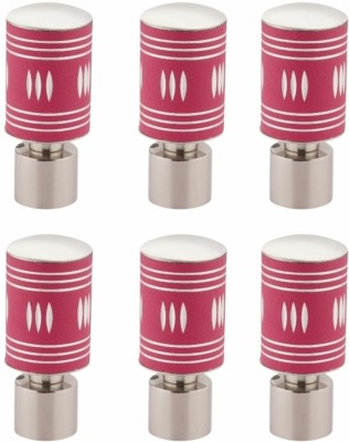 krina Pink Rod Rail Bracket, Curtain Knobs Metal