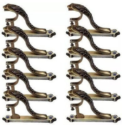 Ebenezer Gold Rod Rail Bracket Metal(Pack of 10)