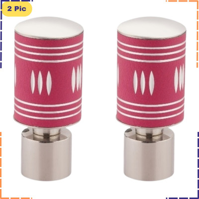 ZAPEX Pink Rod Rail Bracket, Curtain Knobs Metal(Pack of 2)