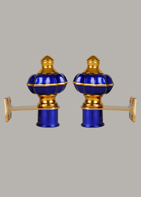 GMI Blue Rod Rail Bracket, Curtain Hooks, Curtain Knobs, Curtain Rods, Curtain Knobs Metal