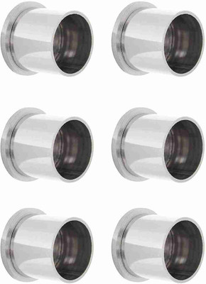 flytech Silver Rod Rail Bracket, Curtain Knobs Metal(Pack of 6)