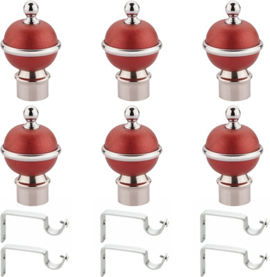 ZAPEX Maroon Rod Rail Bracket Metal(Pack of 12)
