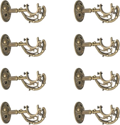 Spotbia Gold Rod Rail Bracket, Curtain Knobs Metal(Pack of 8)