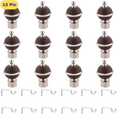 ZAPEX Brown Rod Rail Bracket Metal(Pack of 24)