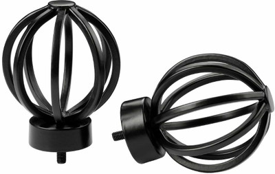 IKEA Black Curtain Knobs(Pack of 2)