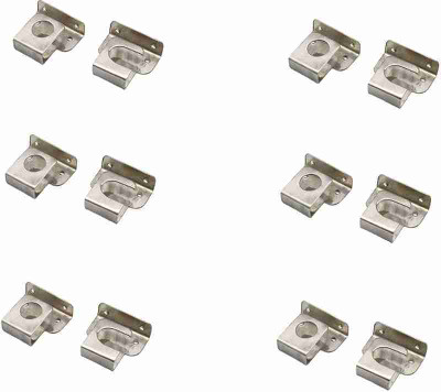 flytech Silver Rod Rail Bracket Metal(Pack of 12)