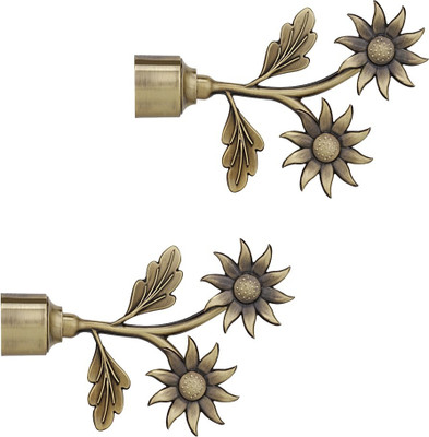 MADHULI Gold Rod Rail Bracket Metal(Pack of 6)