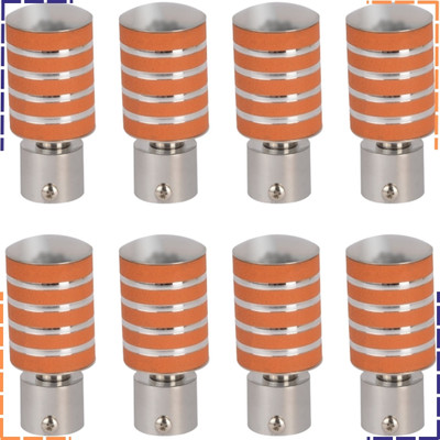 ZAPEX Orange Rod Rail Bracket, Curtain Knobs Metal(Pack of 8)