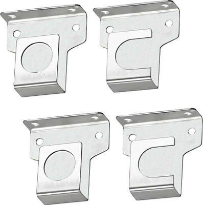 flytech Silver Rod Rail Bracket Metal(Pack of 4)
