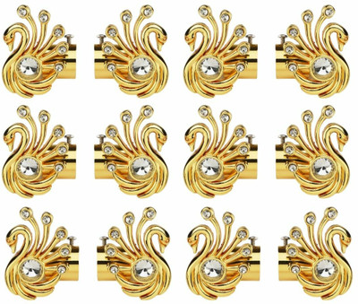 RKOING Gold Rod Rail Bracket, Curtain Knobs Metal(Pack of 12)
