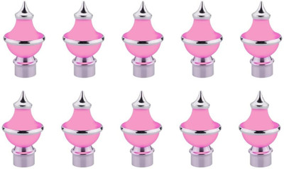 METZO Pink Rod Rail Bracket, Curtain Knobs Metal(Pack of 10)