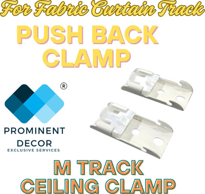 Prominent Decor Beige Curtain Hooks Metal(Pack of 2)