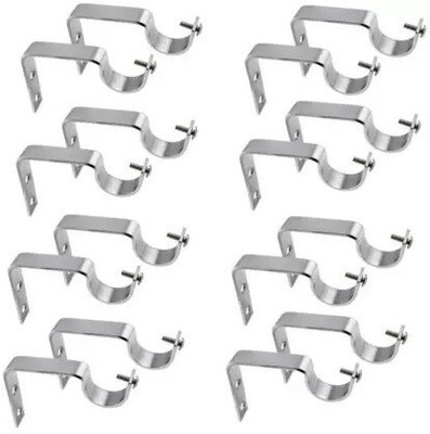 Ebenezer Silver Rod Rail Bracket Metal(Pack of 16)