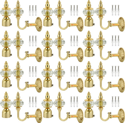 NATURAL Gold Curtain Knobs Metal(Pack of 12)