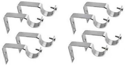 Ebenezer Silver Rod Rail Bracket Metal(Pack of 8)