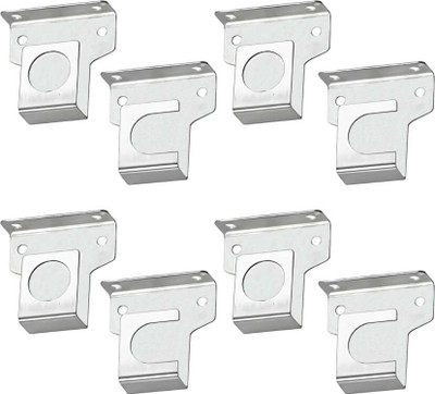 flytech Silver Rod Rail Bracket Metal(Pack of 8)