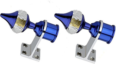 Shoptry Blue, Silver Curtain Hooks, Curtain Knobs, Curtain Rods, Rod Rail Bracket Metal(Pack of 1)