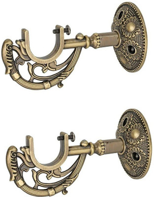 Ebenezer Gold Rod Rail Bracket Metal(Pack of 2)