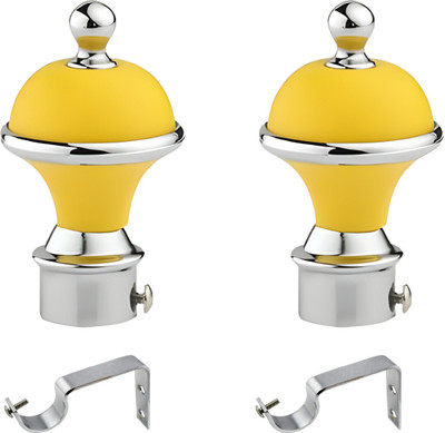 ZedZero Yellow Rod Rail Bracket, Curtain Rods Metal(Pack of 2)