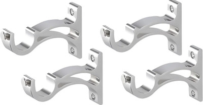 flytech Silver Rod Rail Bracket(Pack of 4)