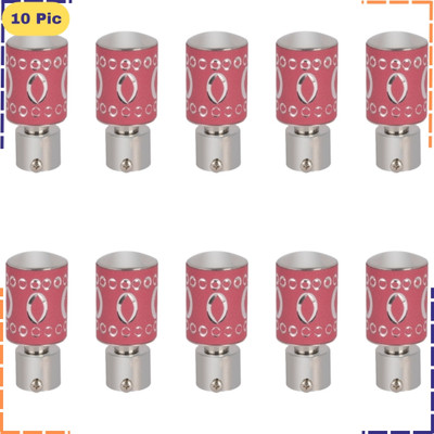 ZAPEX Pink Rod Rail Bracket, Curtain Knobs Metal(Pack of 10)
