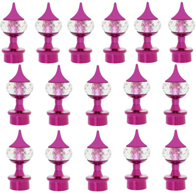 ZAPEX Pink Rod Rail Bracket, Curtain Knobs Metal(Pack of 16)
