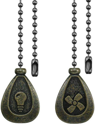 SUPVOX Ceiling Fan Pull Chain Set Vintage S-Hook Nylon Light Hanging Chain Rod deal from flipkart