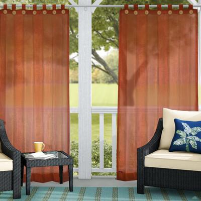 Hippo 137 cm (4 ft) Window Net Room Darkening Curtain (Pack Of 2)(Brown, Solid)