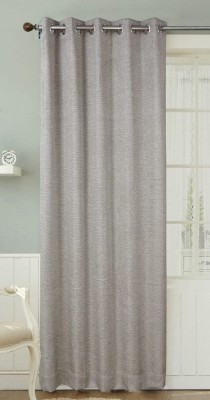 Freshfromloom 243 cm (8 ft) Polyester Room Darkening Door Curtain Single Curtain(Plain, Creamish-Brown)