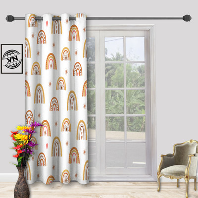 Ef Enterprise 153 cm (5 ft) Polyester Semi Transparent Window Curtain Single Curtain(Printed, UNIQUE DESIGN)