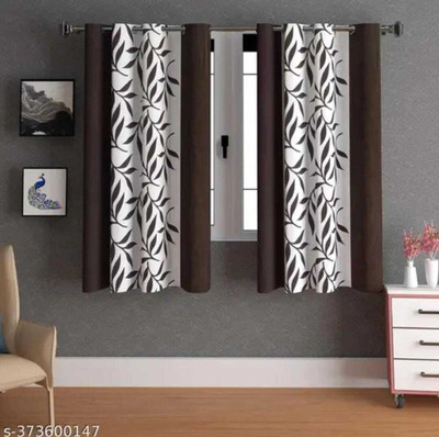 152 cm (5ft) Window Curtain(BROWN)