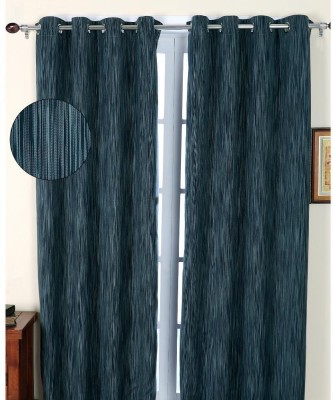 Elegance 152 cm (5 ft) Polyester Room Darkening Window Curtain Single Curtain(Solid, 5ft Airforcegrey)
