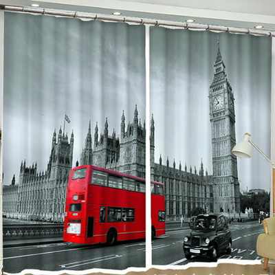 DD8 274 cm (9 ft) Long Door Polyester Room Darkening Curtain (Pack Of 2)(Red, 3D Printed)