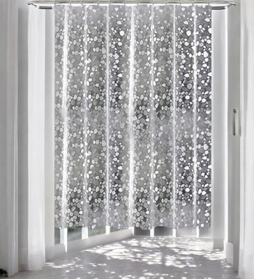 Pop Shade 153 cm (5 ft) Net Semi Transparent Window Curtain (Pack Of 2)(Embroidered, White)