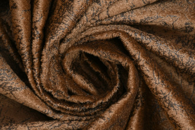 Freshfromloom 274 cm (9 ft) Long Door Polyester Room Darkening Curtain Single Curtain(Coffee, Abstract)