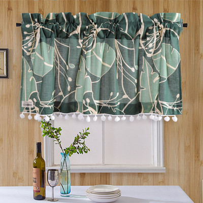 Ravaiyaa - Attitude Is Everything 101.6 cm (3 ft) Window Cotton Blackout Curtain Single Curtain(Green Abstract, Floral)