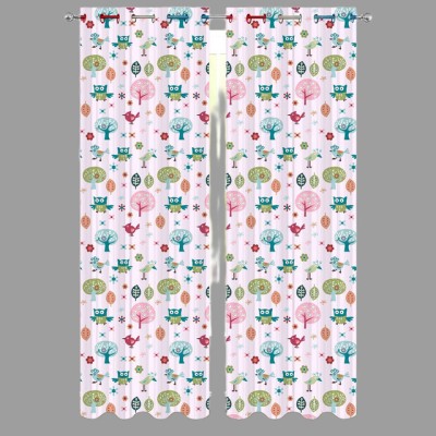S4v 274 cm (9 ft) Polyester Room Darkening Long Door Curtain (Pack Of 2)(Floral, Multicolor)