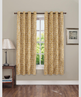 Flipkart SmartBuy 152 cm (5 ft) Window Polyester Semi Transparent Curtain (Pack Of 2)(Muticolor 94, Printed)
