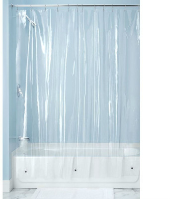 Winberg 244 cm (8 ft) Door PVC Curtain Single Curtain(Transparent, Solid)