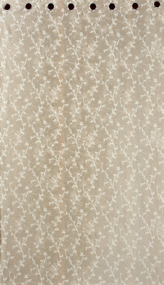 JiyanshDecor 152.4 cm (5 ft) Door Polyester Blackout Curtain Single Curtain(Brown 5ft, Floral)