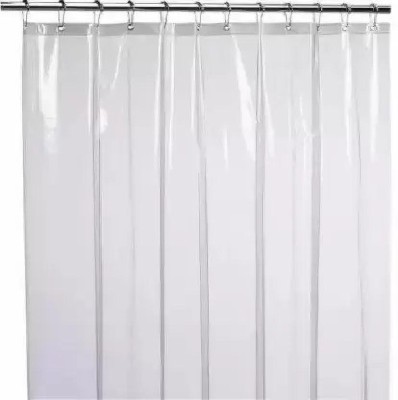 Pop Shade 214 cm (7 ft) PVC Transparent Door Curtain Single Curtain(Plain, Transparent)