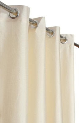 tiyos 275 cm (9 ft) Polyester Semi Transparent Long Door Curtain (Pack Of 2)(Solid, Cream)