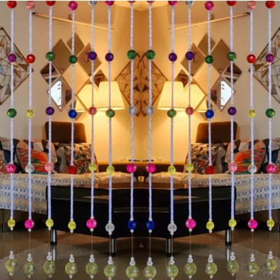 UNICONRSS 60 cm (2 ft) Door PVC Semi Transparent Curtain (Pack Of 2)(Multicolor, Self Design)